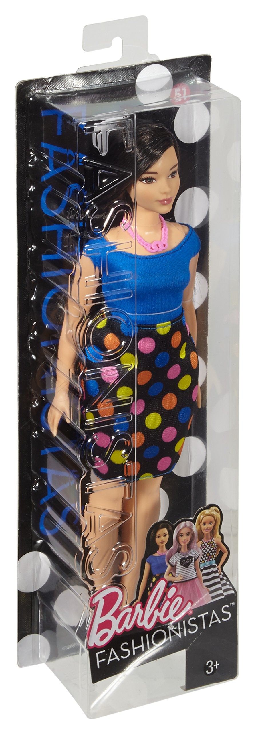 Barbie Fashionistas doll collection supports growing variety for imaginative play.