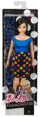 Barbie Fashionistas doll long dark hair completes a chic, modern look.