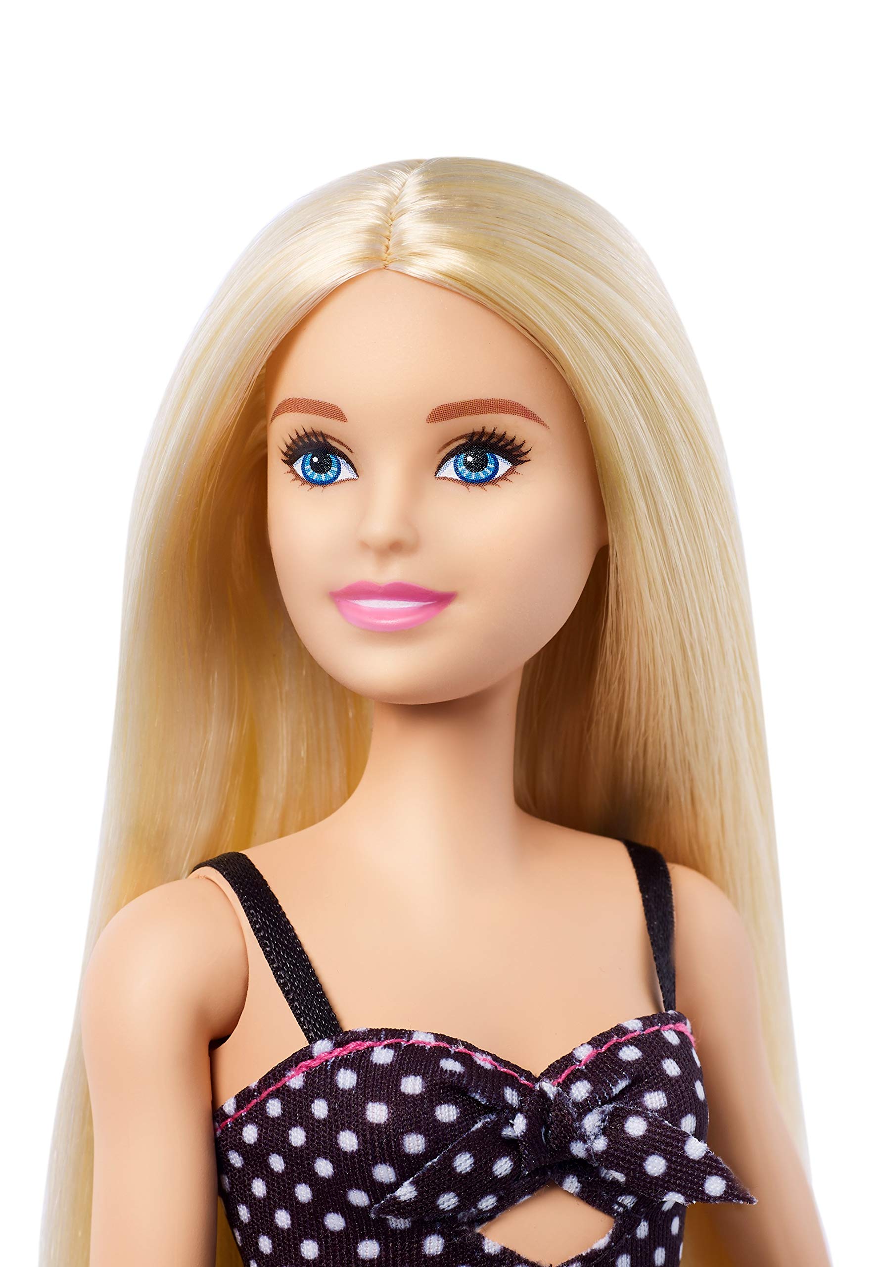 Barbie Fashionistas polka-dot outfit showcased for on-trend styling play
