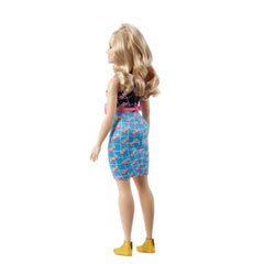 Barbie Fashionistas #202: reusable vinyl bag with zipper for easy storage.