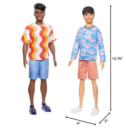 Barbie Fashionistas Ken doll outfit details invite kids to express personality through fashion.