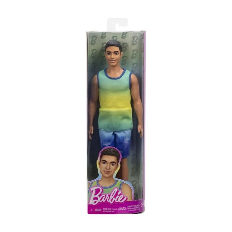 Barbie Fashionistas Ken doll in silver sneakers for modern daily adventures.