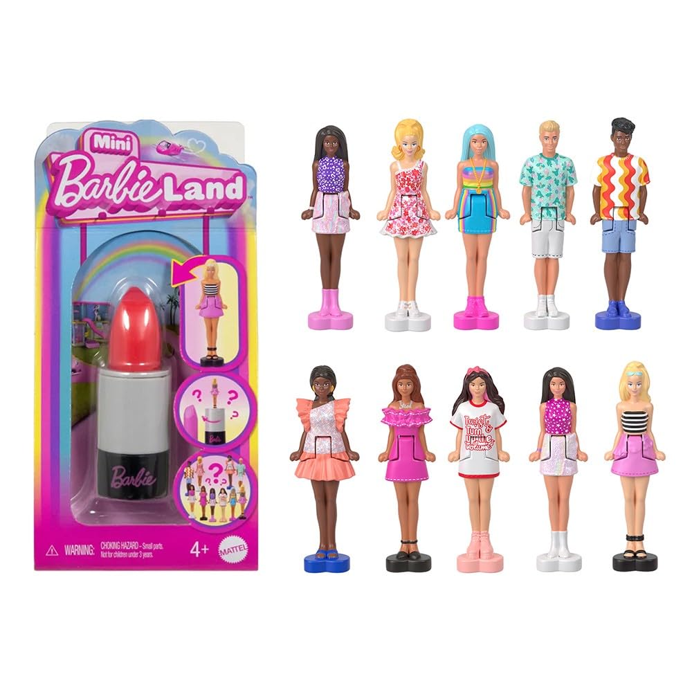 Barbie Fashionistas mini doll highlighting travel-friendly size for on-the-go play