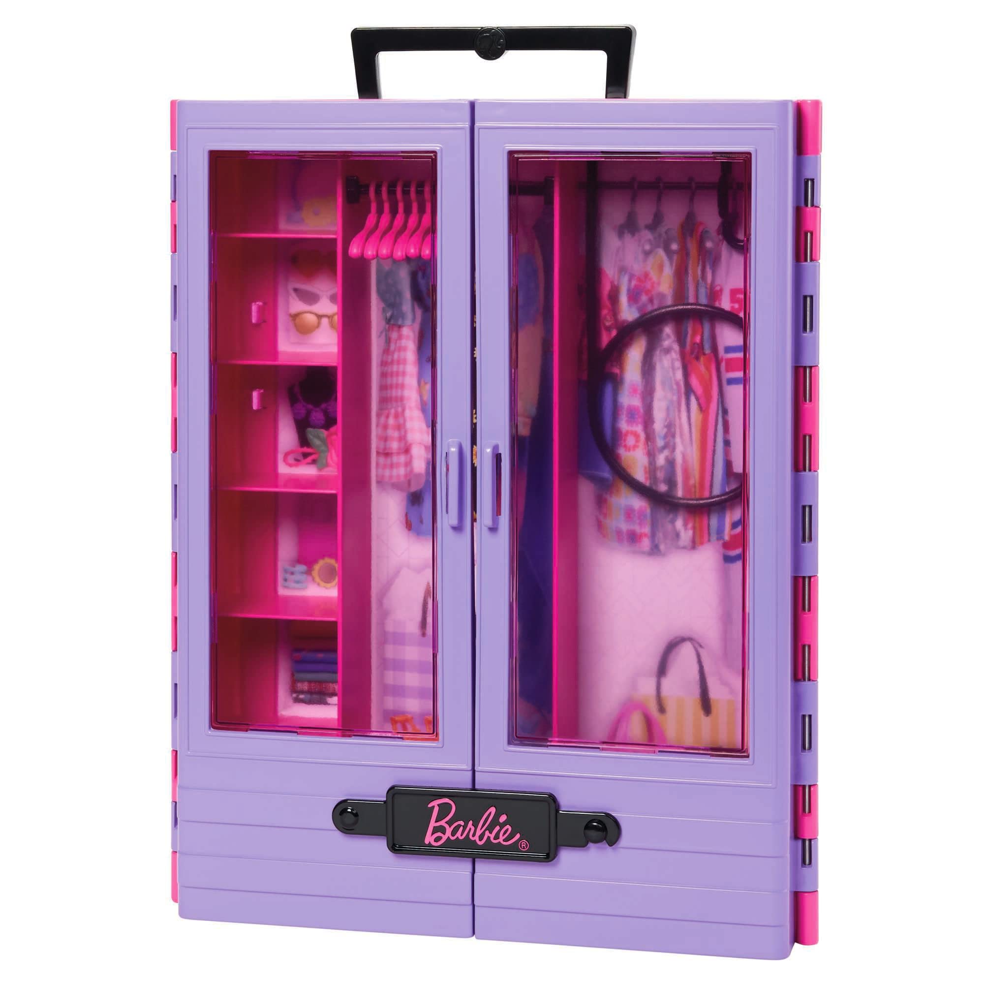 Barbie Fashionistas Ultimate Closet includes six hangers for versatile styling