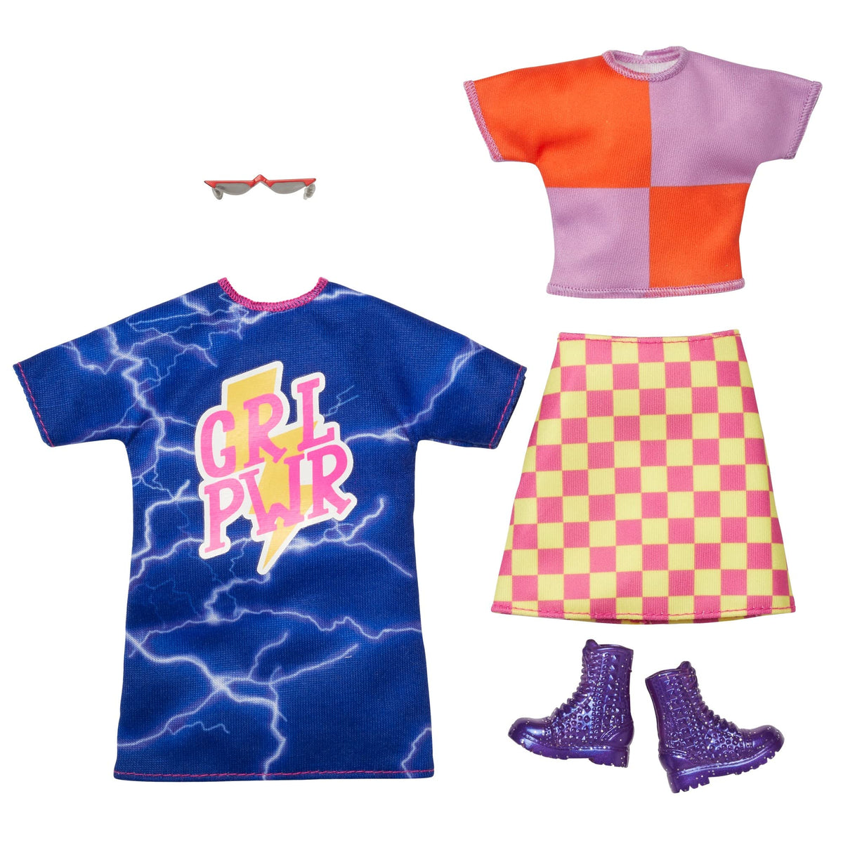 Barbie Fashions 2-Pack clothing set with two complete looks for creative styling.