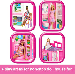 Barbie Getaway House movie lounge for friends' movie nights