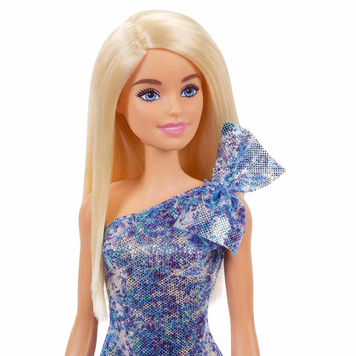 Barbie Glitz Doll wearing silvery heels for dress-up adventures