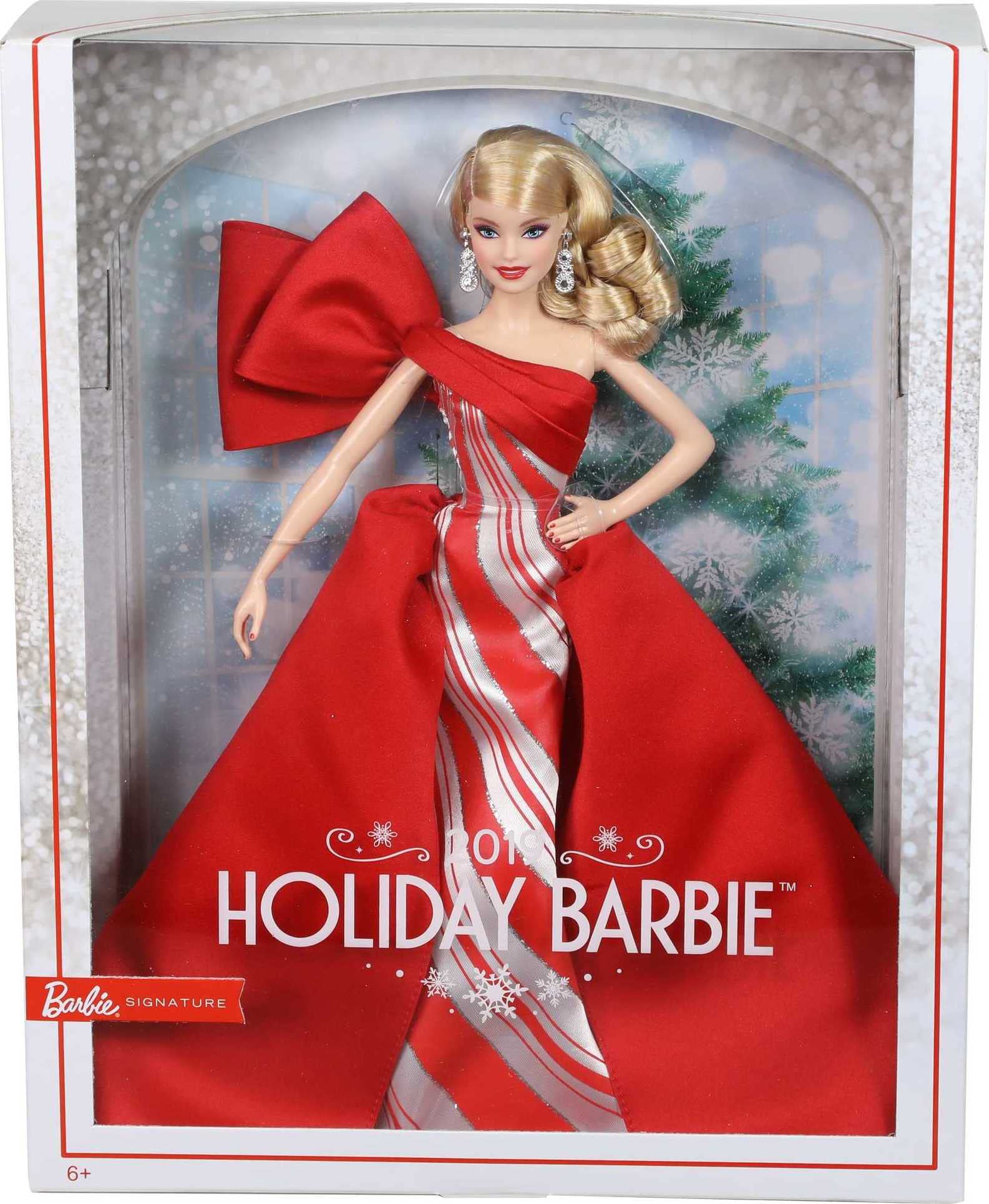 Barbie Holiday Doll with stand and certificate of authenticity for secure display