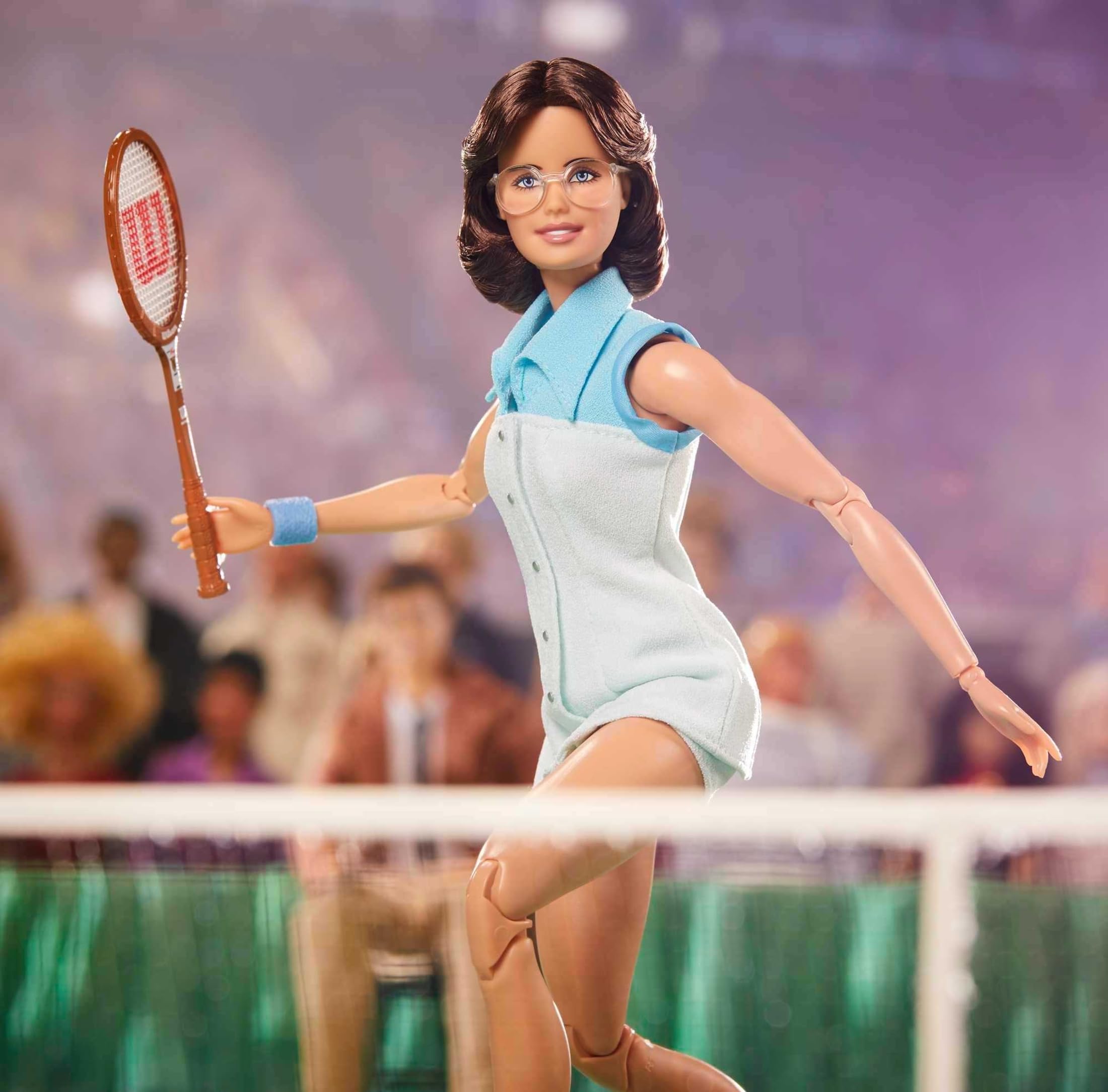 Barbie Billie Jean King doll with Wilson racket and ball inspires imaginative play and display