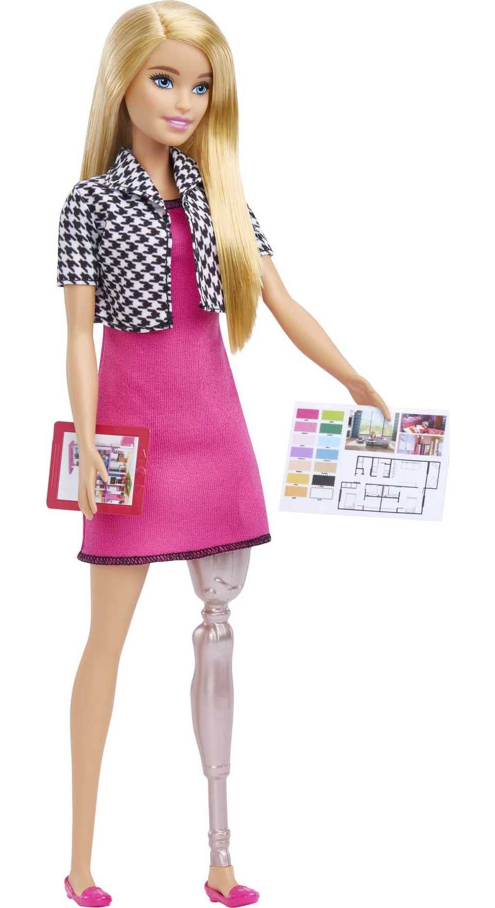 Barbie Interior Designer doll with color sheet to map palettes