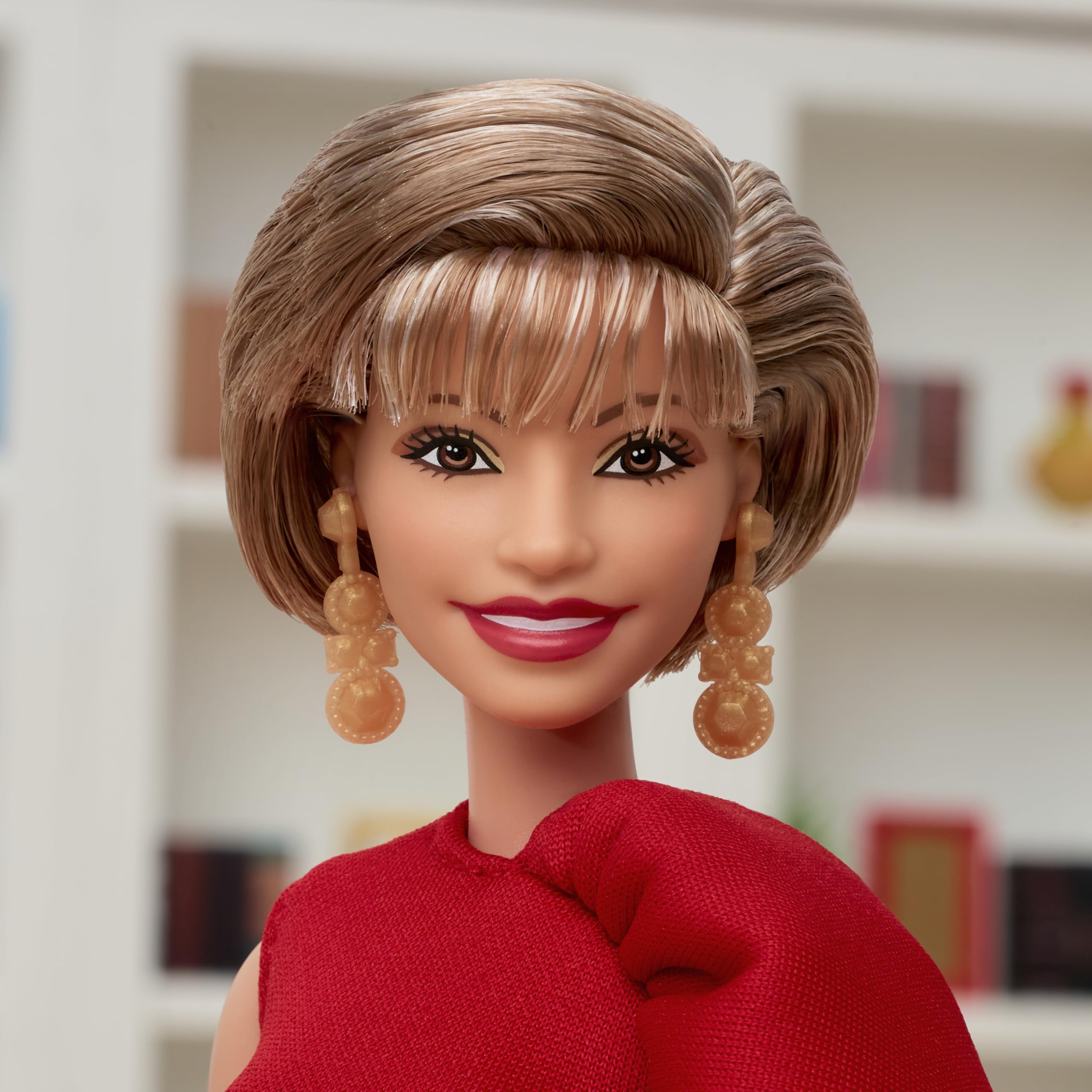 Barbie Isabel Allende doll with Perla the dog, perfect for display and storytelling.
