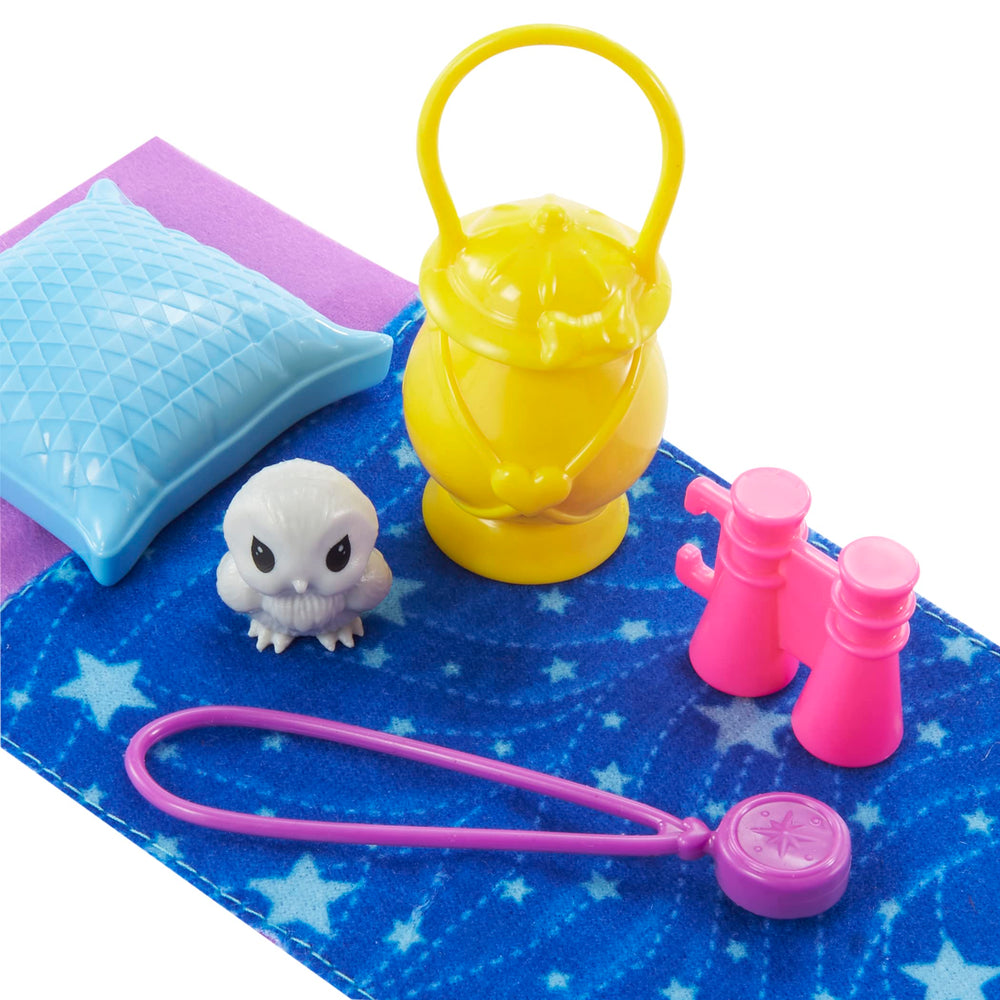 Star sleeping bag invites cozy, kid-friendly camping play.