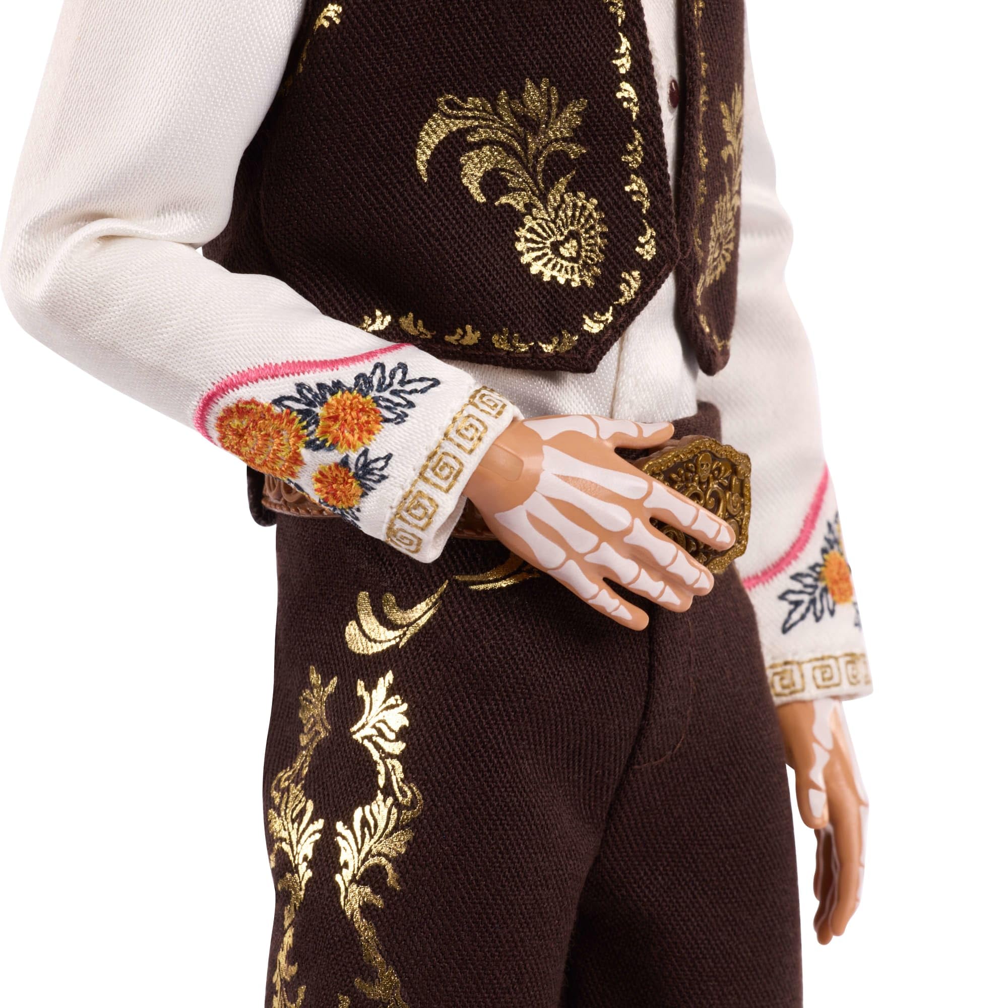 Barbie Ken Día de Muertos 2025 floral cuffs add vibrant character