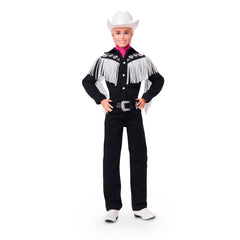 Barbie Ken doll greets fans in Barbie Land; display-worthy collectible.