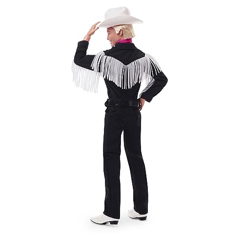 Barbie Ken doll wears white cowboy hat for a bold western look.