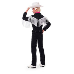 Barbie Ken doll wears white cowboy hat for a bold western look.