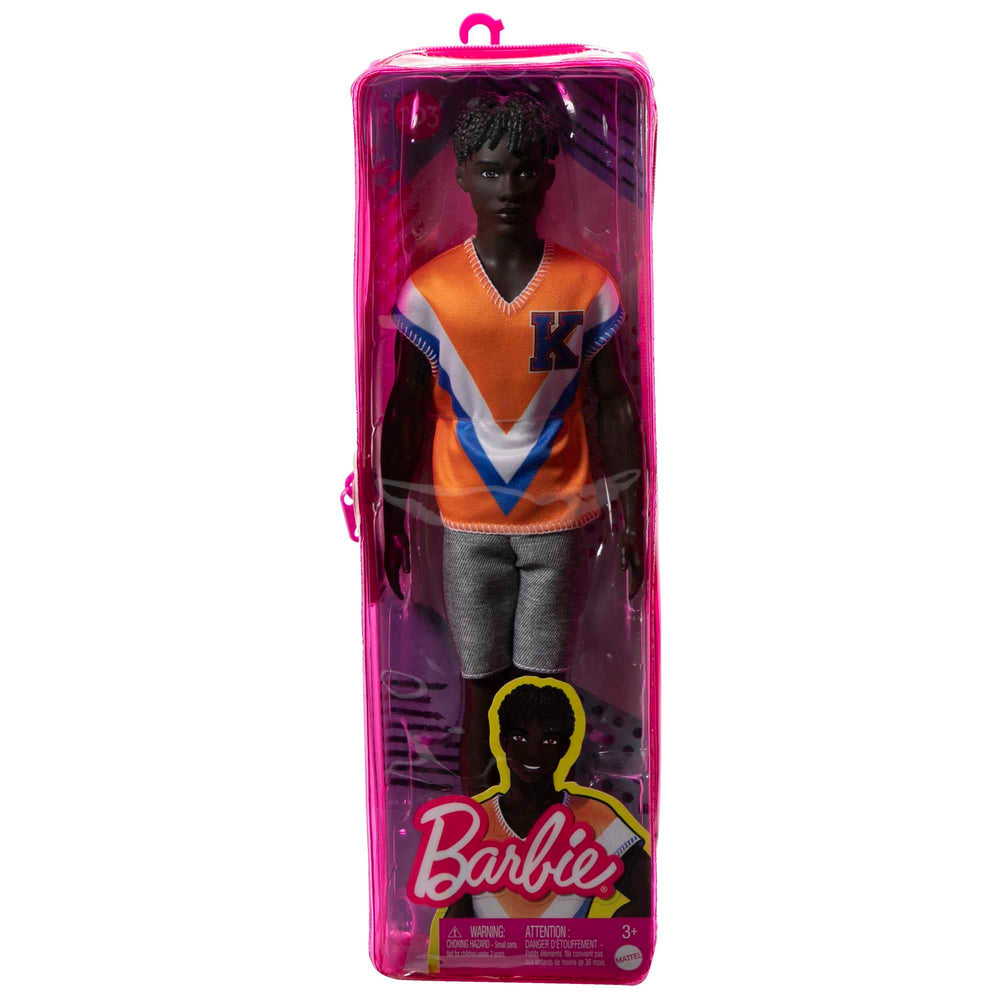 Barbie Ken Fashionistas 203 doll front view for display or play.