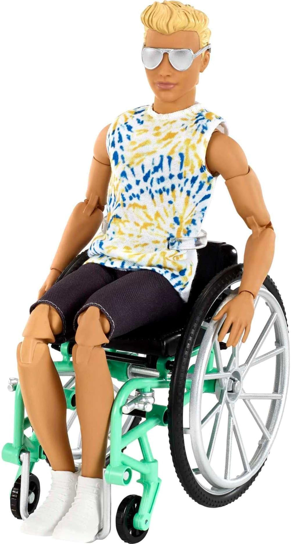 Barbie Ken Fashionistas 167 silvery sunglasses add cool detail.
