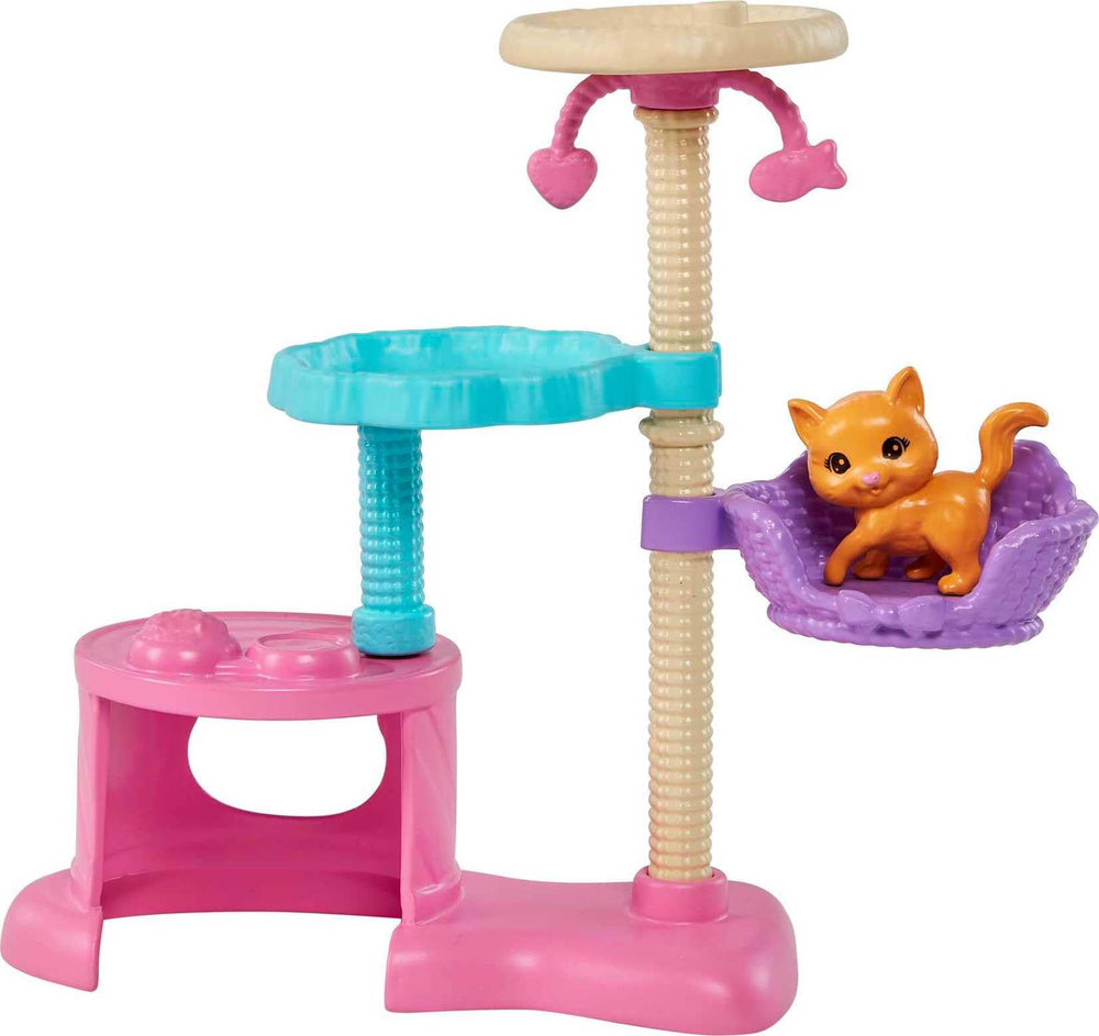 Barbie Kitty Condo teaser clip attaches to hand for double storytelling.