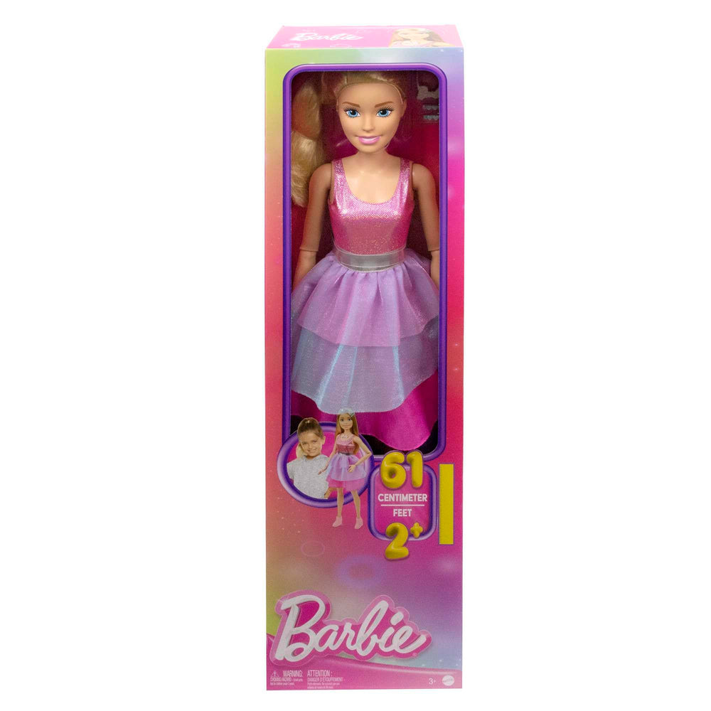 Barbie logo necklace detail enhances authentic look for dress-up.