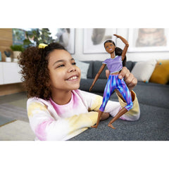 Barbie Made to Move doll in athleisure outfit ready for active storytelling.