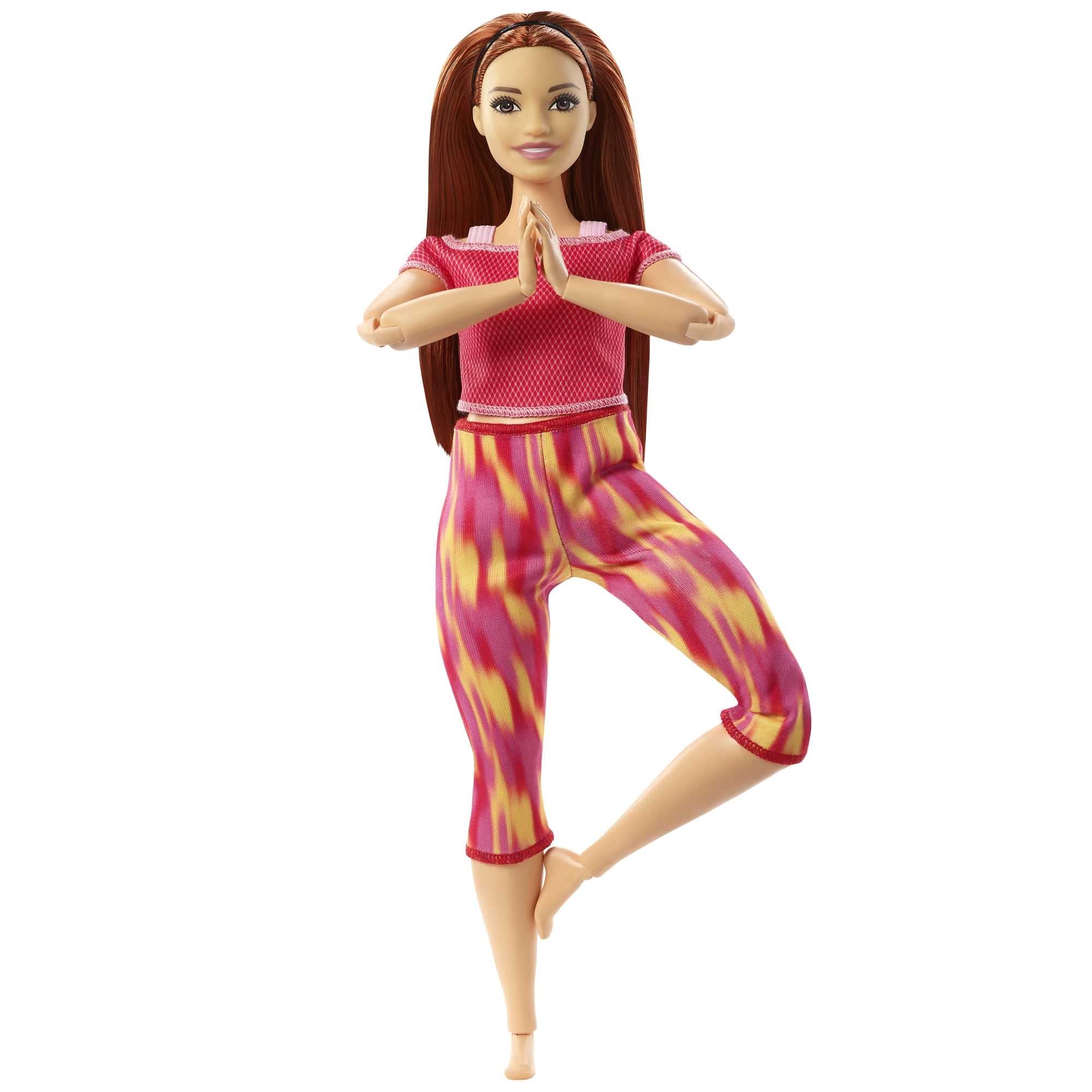 Barbie Made to Move doll in front view showing 22 joints for expressive movement