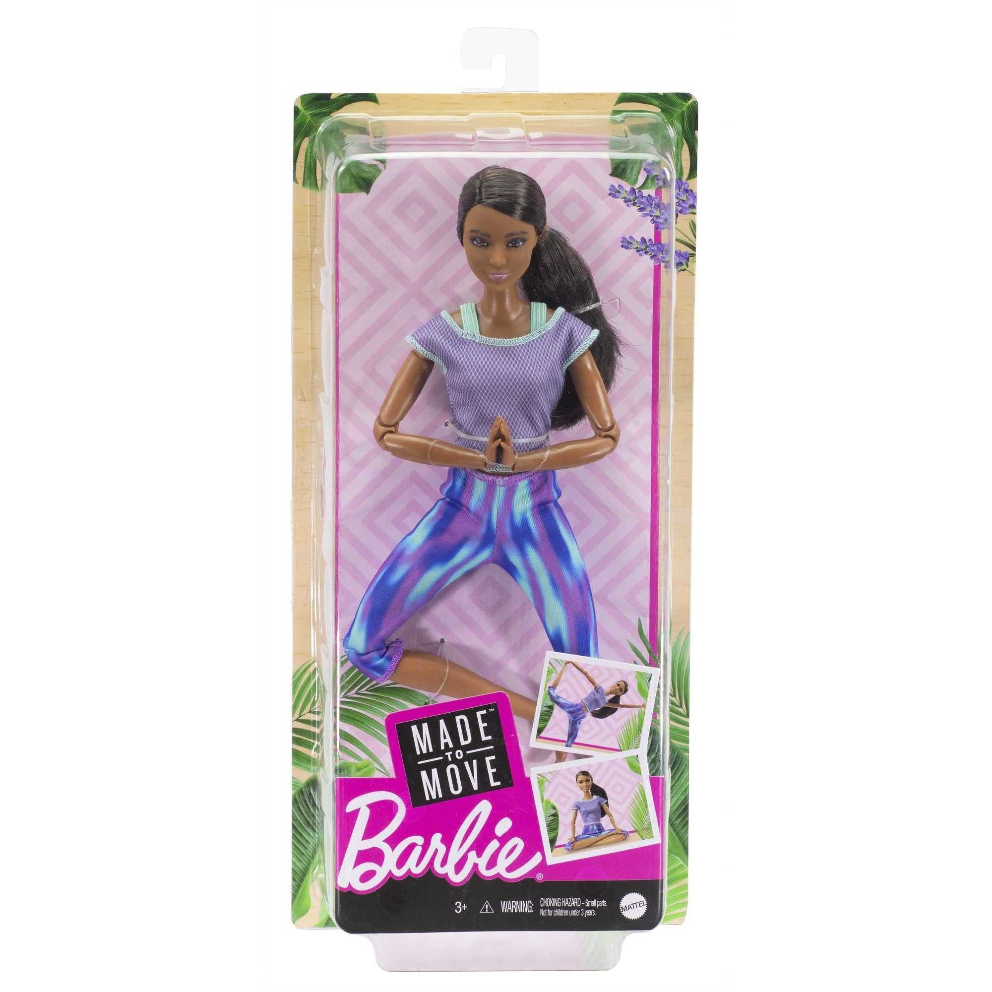 Barbie Made to Move doll 22 joints enable lifelike movement and posing.