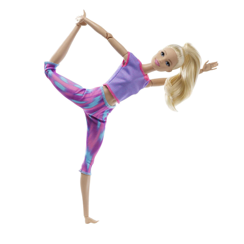 Barbie Made to Move doll with long blonde ponytail for styling adventures
