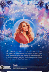 Barbie Mariah Carey holiday doll packaging and display box as a holiday centerpiece