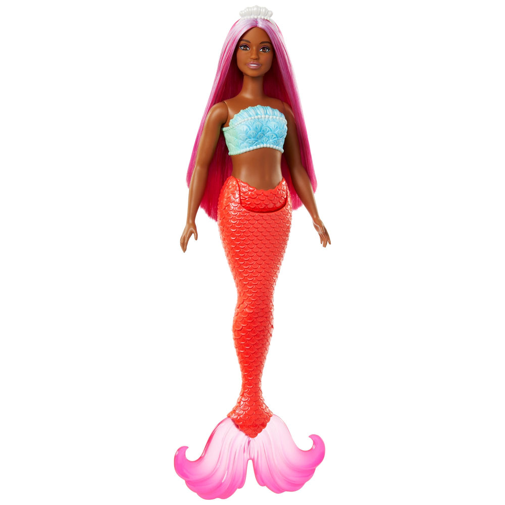 Barbie mermaid doll ocean-inspired headband adds sea-style flair.