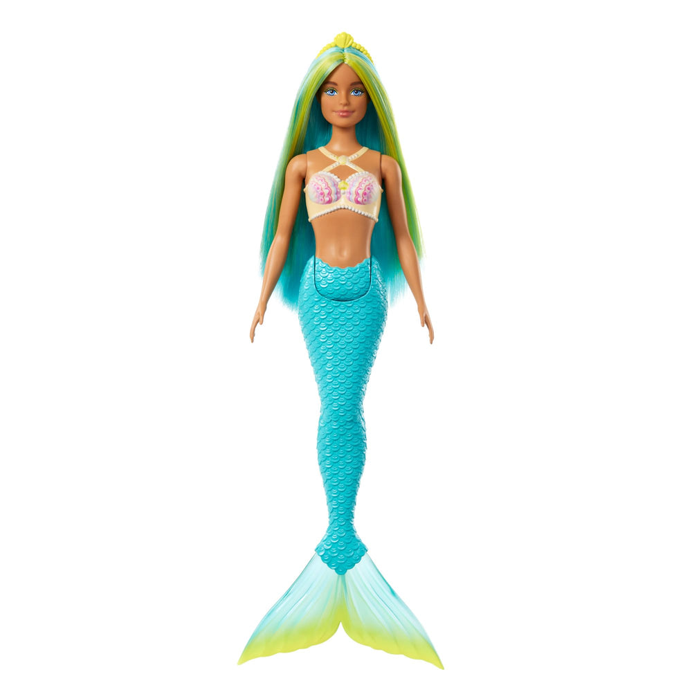 Barbie mermaid doll with two-tone hair and headband