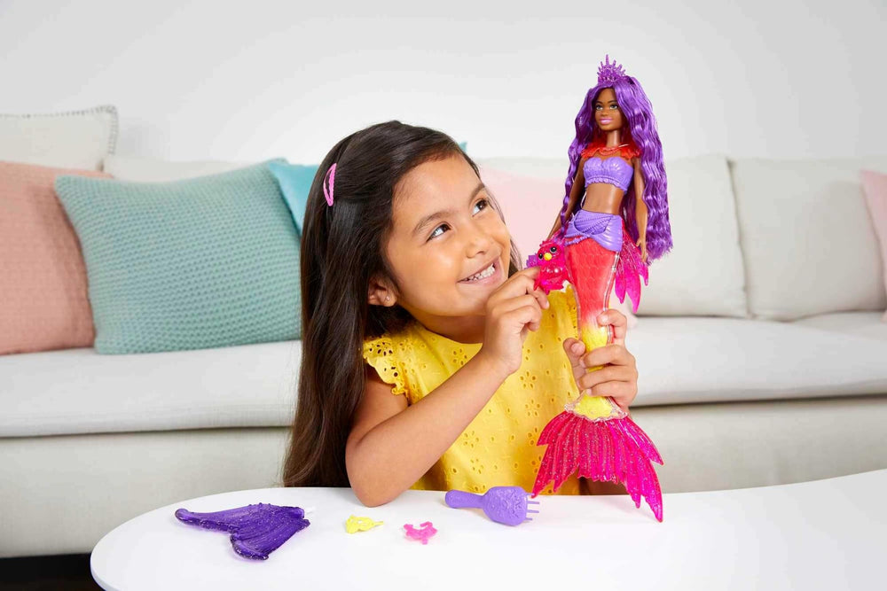 Barbie Mermaid Power ombre tail with sculpted scales detail