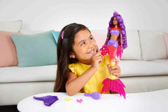 Barbie Mermaid Power ombre tail with sculpted scales detail