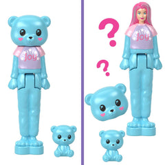 Barbie Cutie Reveal mini dolls with cute costumes and tiny pet.