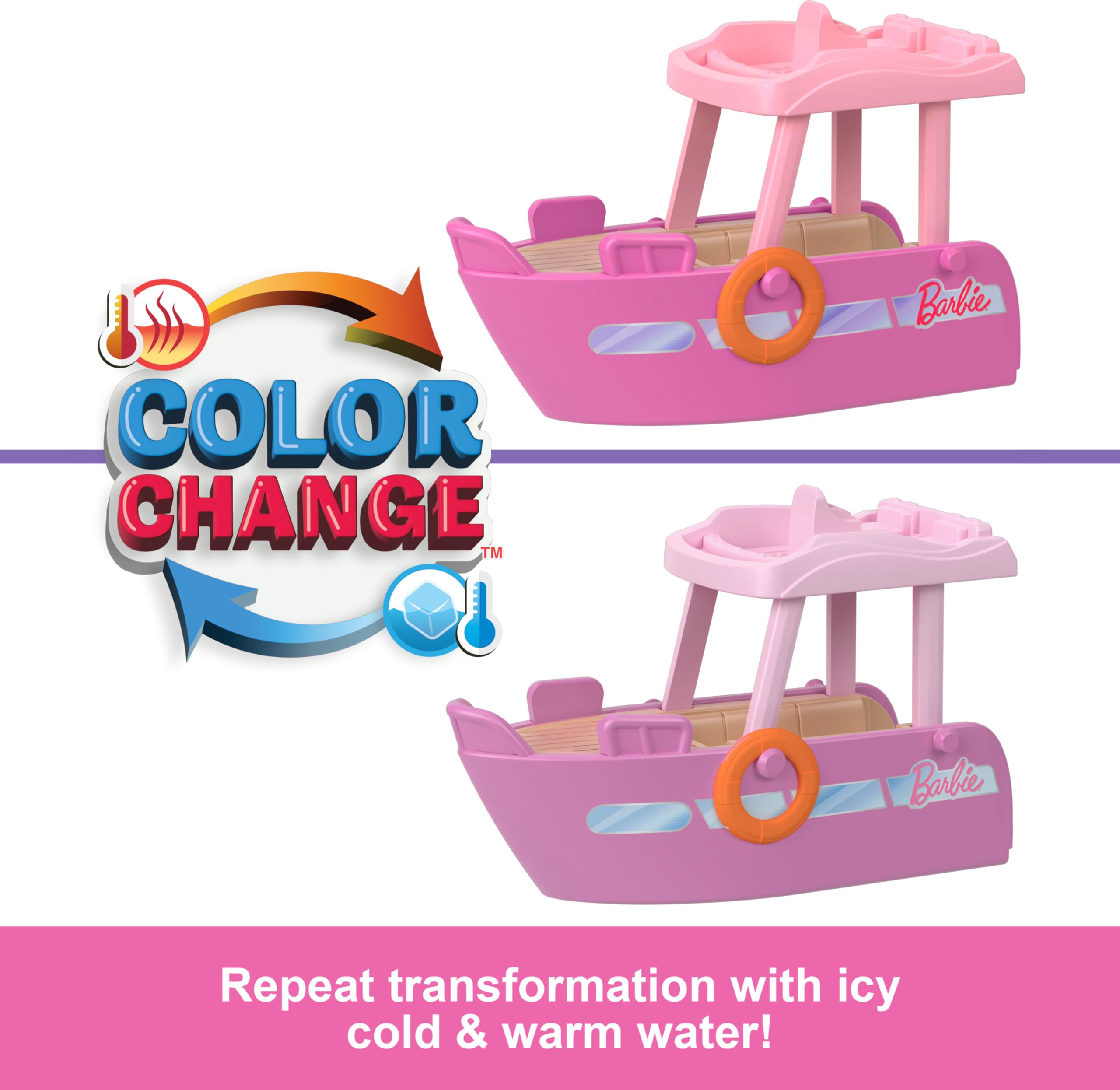 Barbie Mini BarbieLand color-change moment activated by cold water.