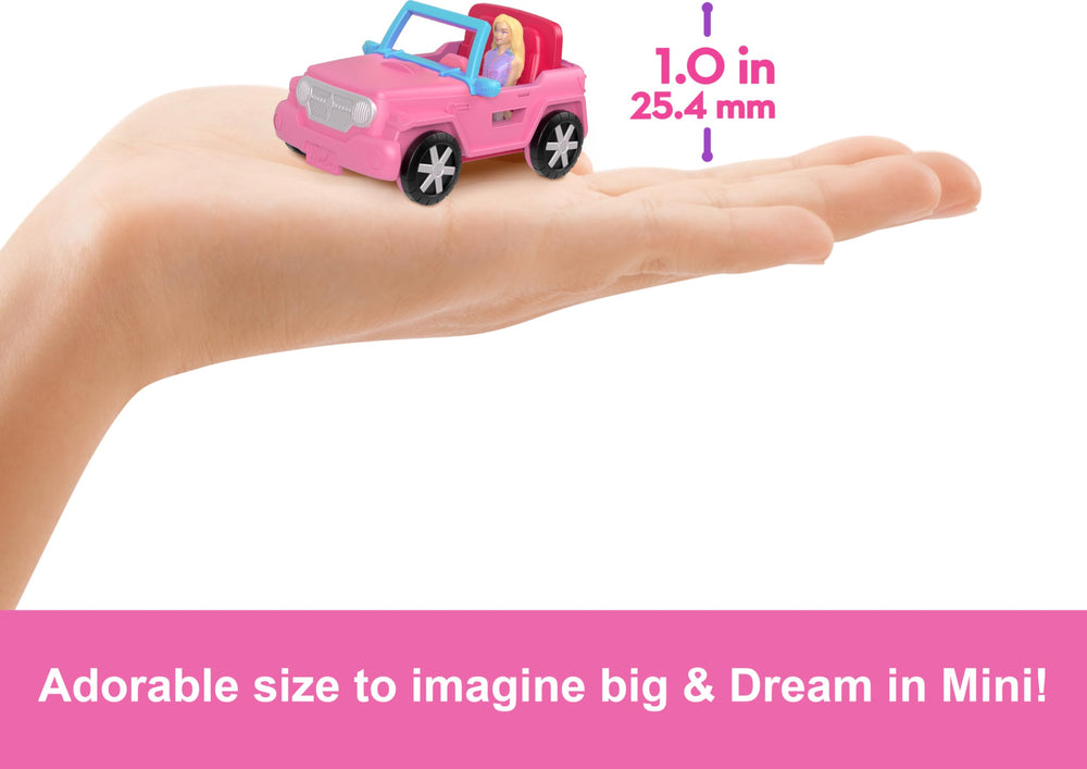 Barbie Mini BarbieLand SUV color-change moment adds surprise detail during play