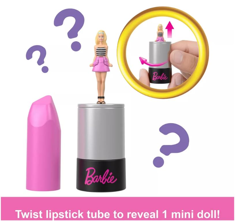 Barbie Mini BarbieLand twist-to-reveal action sparks surprise storytelling