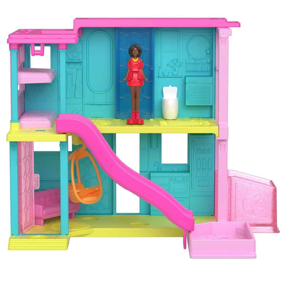 Barbie Mini Dreamhouse slide for quick action and fun