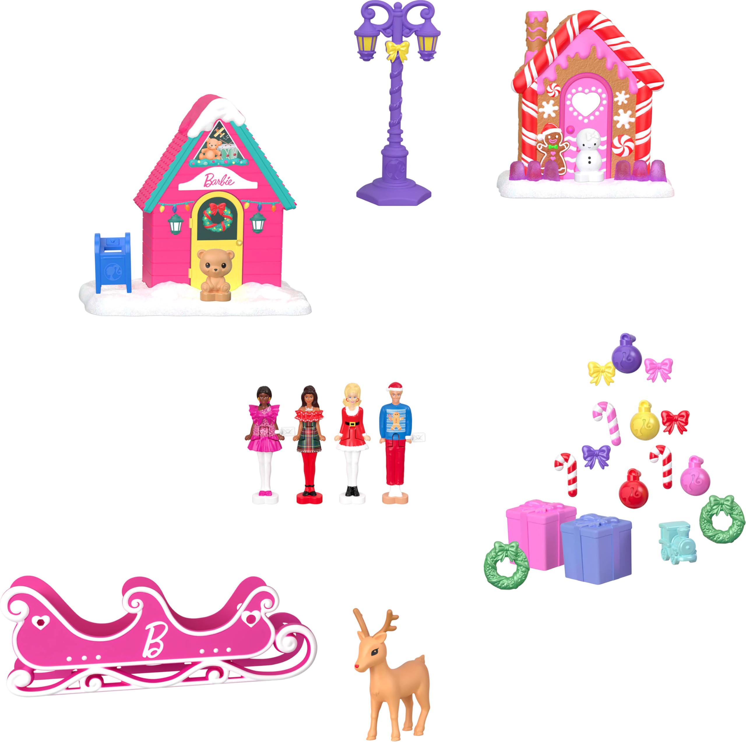 Barbie Mini Land Advent Calendar sleigh fuels seasonal role-play adventures