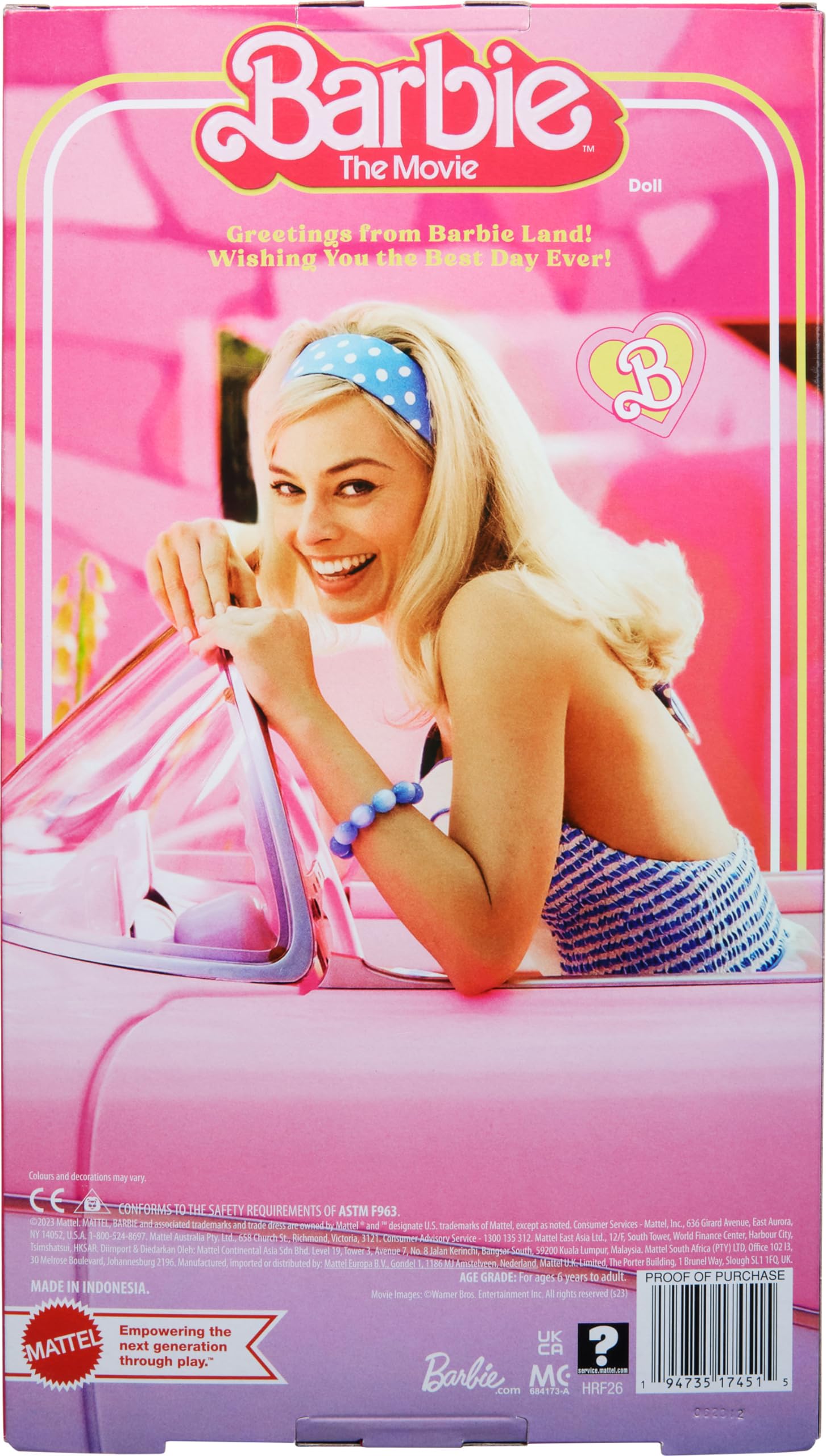 Barbie The Movie doll packaging as a collectible presentation