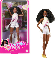 Barbie The Movie President doll inspired by Issa Rae look, ideal for collectors.