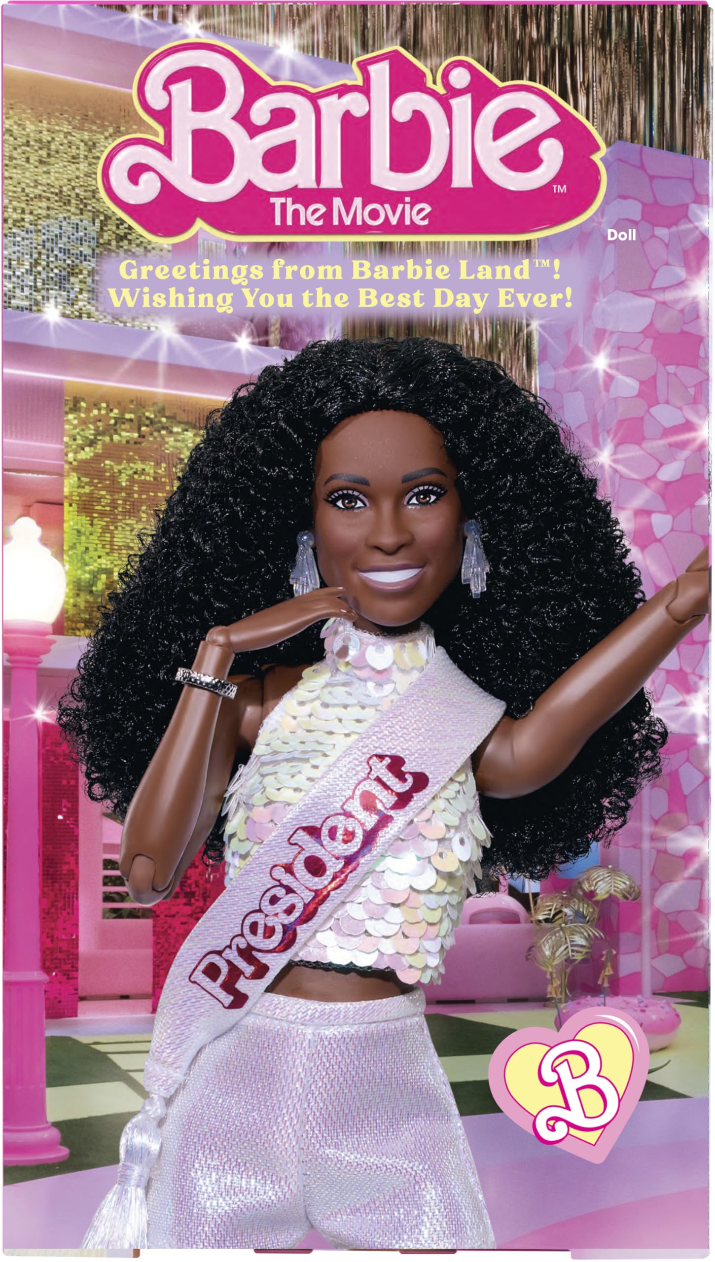 Barbie The Movie packaging, gift-ready display for fans.