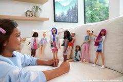 Barbie Nurse Blonde Doll in pink pants ready for patient rounds.