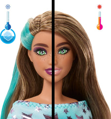 Barbie Party Unboxed color-change moment using water to reveal details