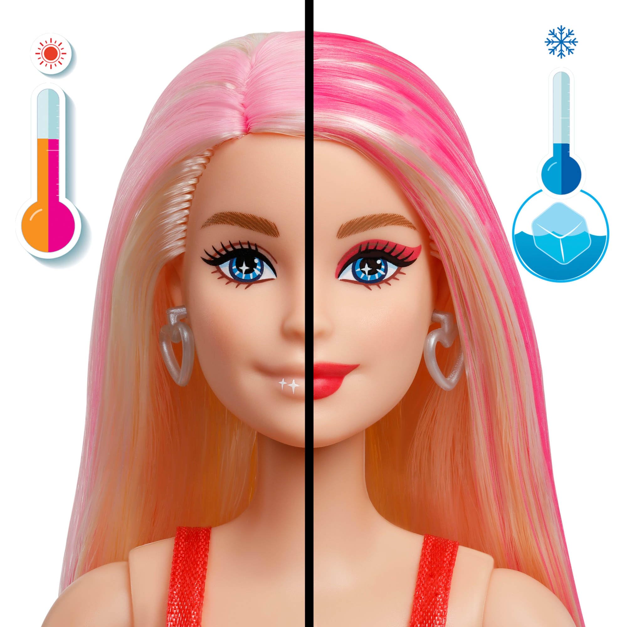 Barbie Party Unboxed Glam Party Red Sparkle doll with posable joints for dynamic poses