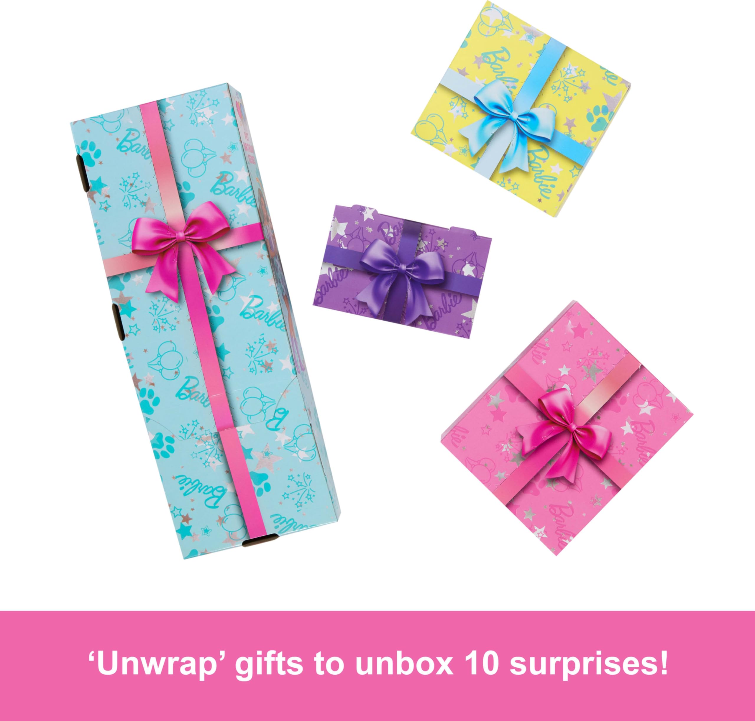 Barbie Party Unboxed puppy with bandana for dress-up adventures