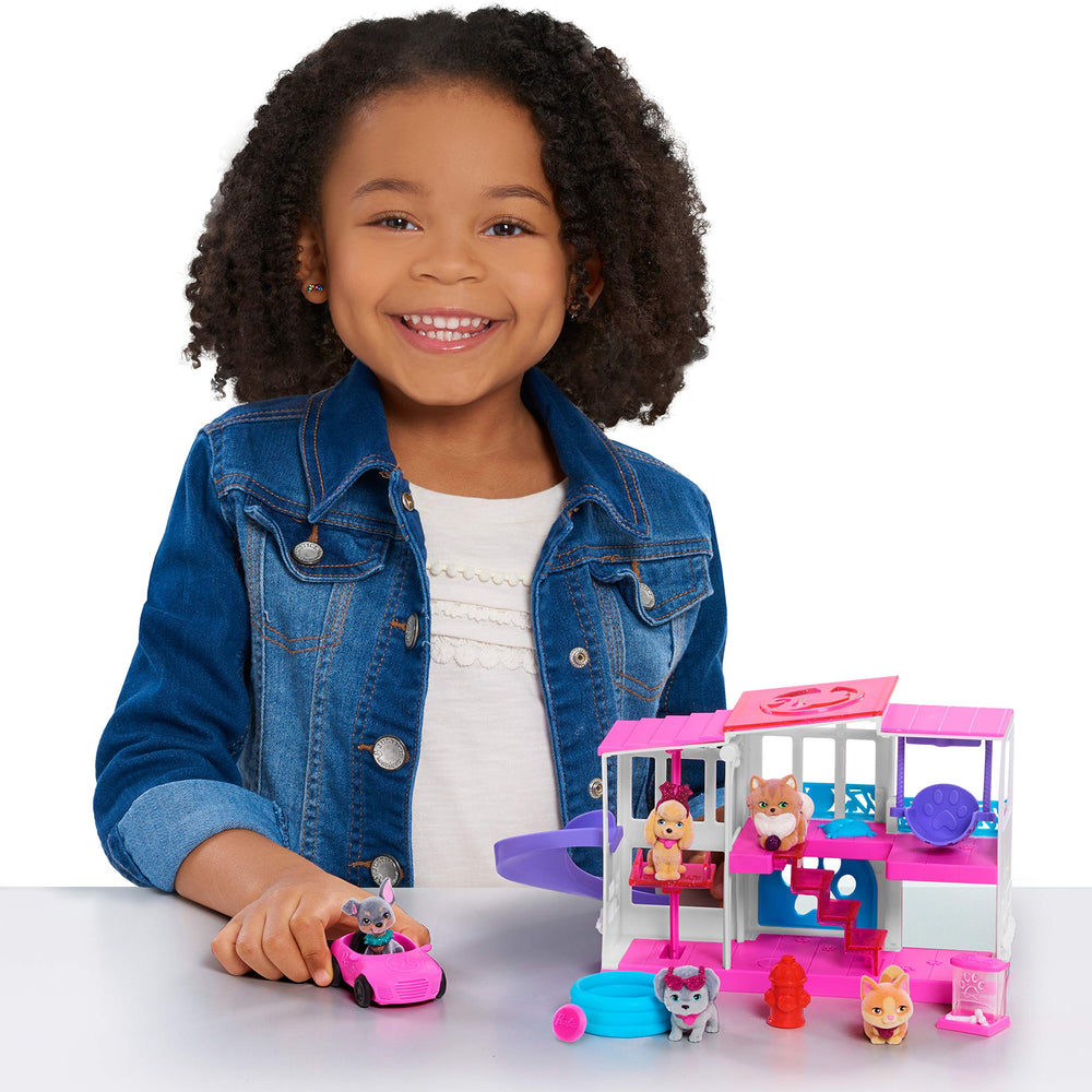 Barbie Pet Dreamhouse slide enhancing dynamic playtime