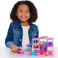 Barbie Pet Dreamhouse slide enhancing dynamic playtime
