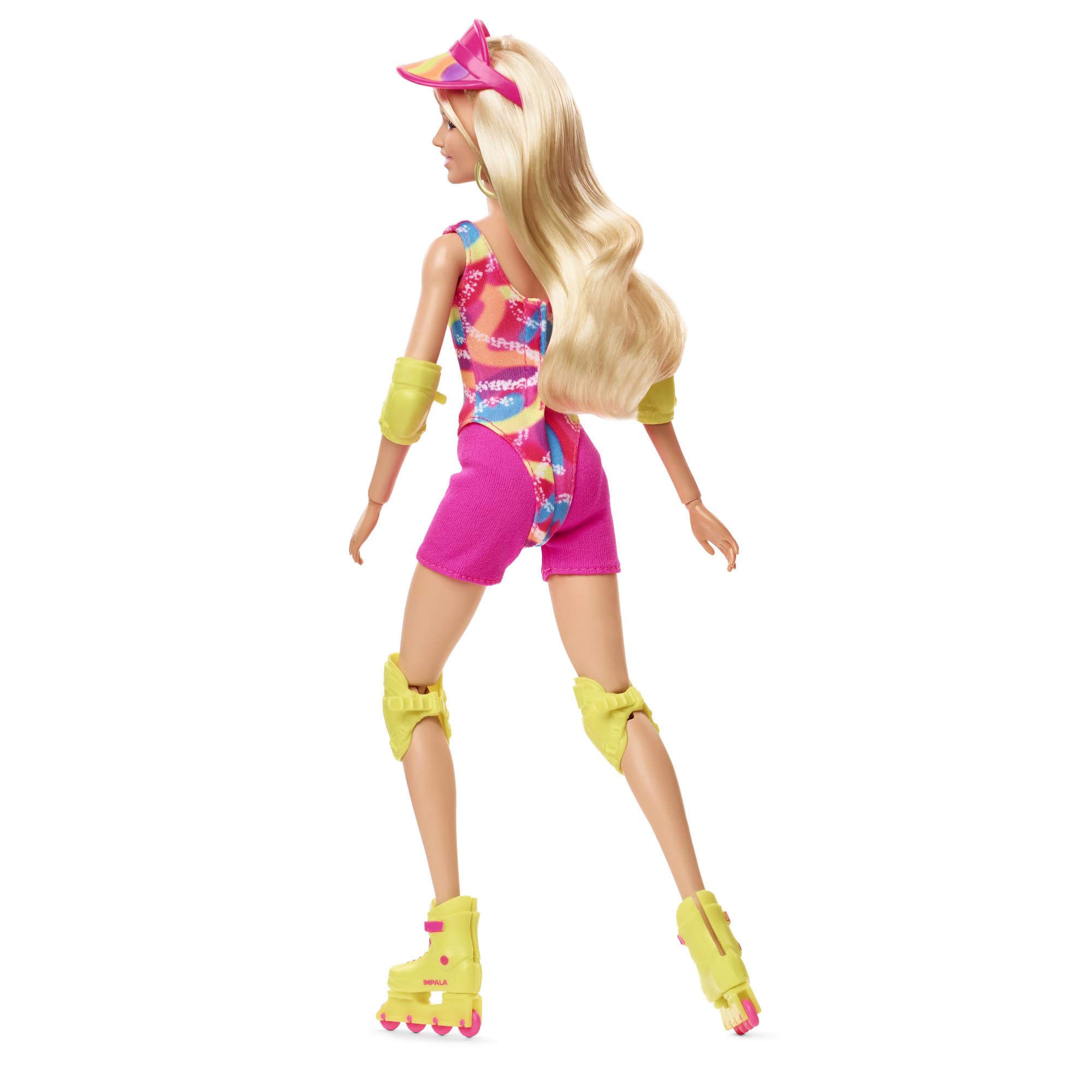 Barbie pink biker shorts complete the sporty look