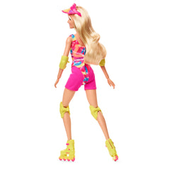 Barbie pink biker shorts complete the sporty look